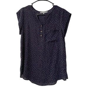 Sweet Rain Ditzy Triangle Print Blouse Top